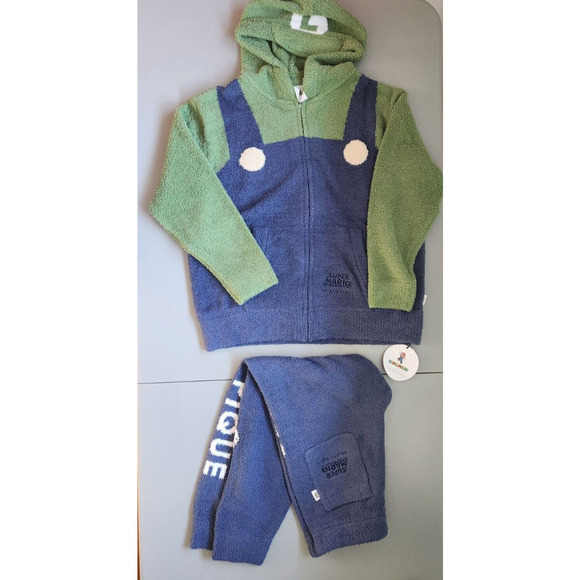 NWT Gelato Pique SUPER MARIO LUIGI Parka & Long Pants Pajama Set Sz M Cozy - Picture 2 of 16